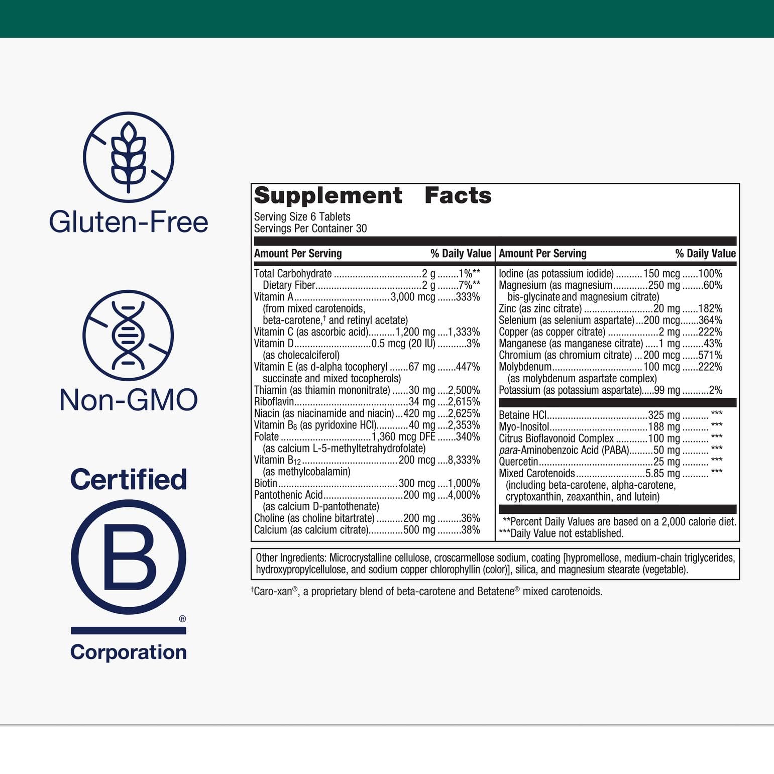 Metagenics Multigenics Multivitamin – Daily Multivitamin for Bone, Heart & Immune Support