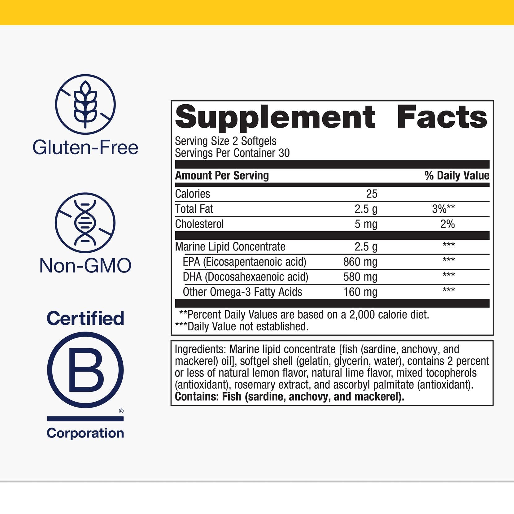 Metagenics OmegaGenics Fish Oil EPA-DHA 720 mg | 60 Softgels