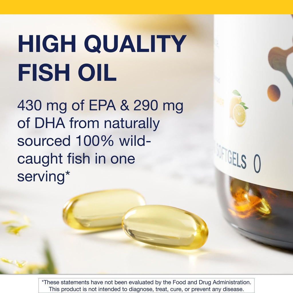 Metagenics OmegaGenics Fish Oil 720 mg EPA-DHA – High Potency, Purity-Tested, Sustainably Sourced | 240 Softgels