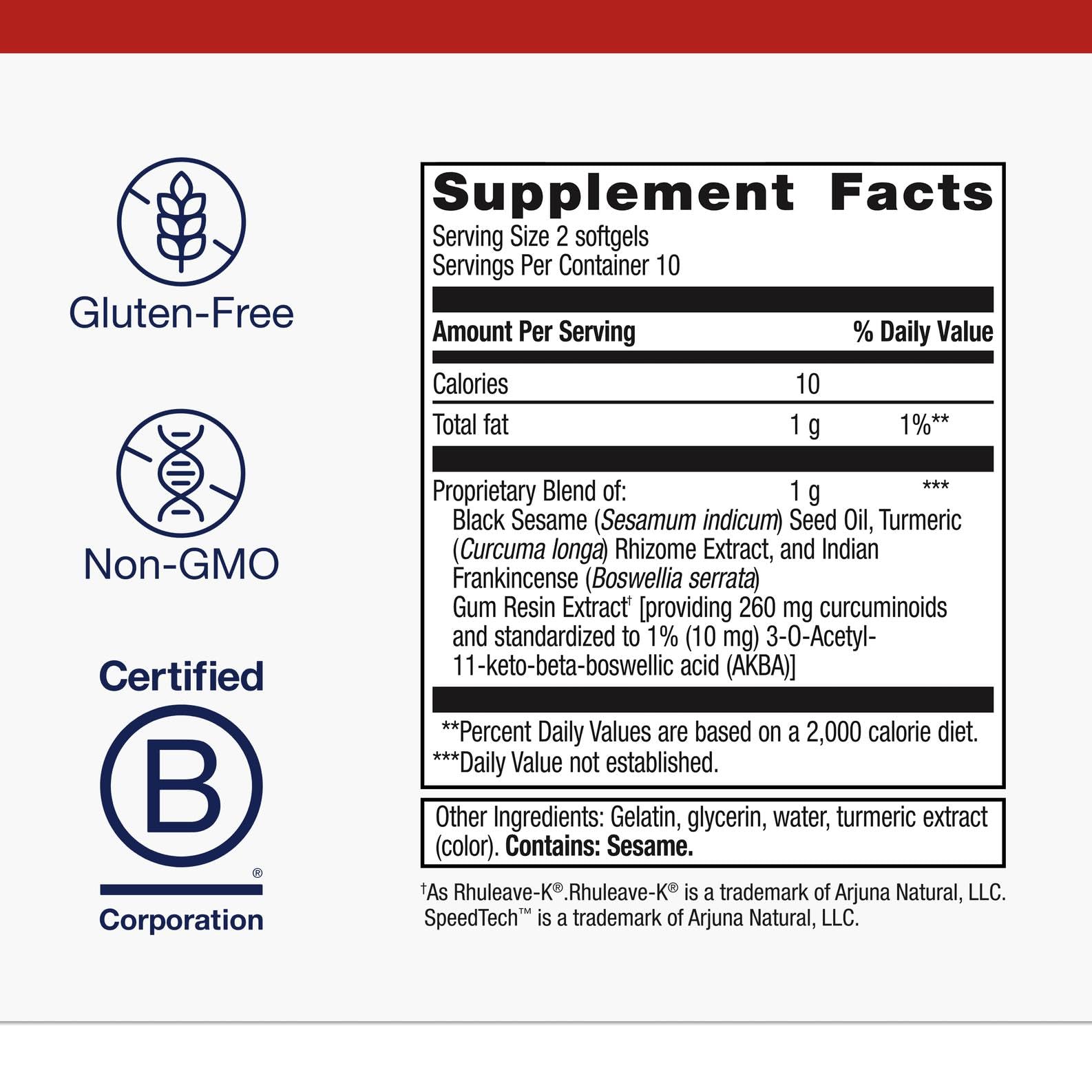 Metagenics Rapid Relief - Herbal Softgel with Turmeric & Boswellia | Fast, Drug-Free Comfort Support