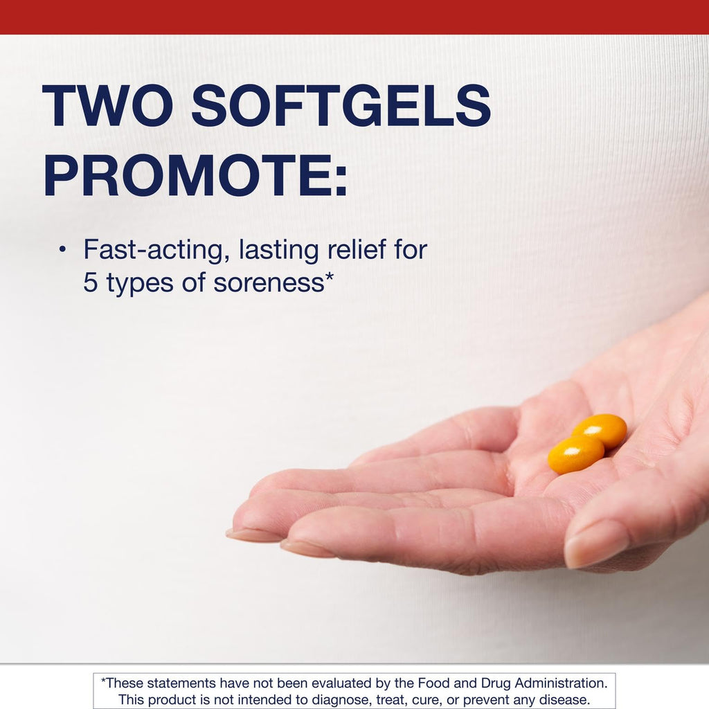 Metagenics Rapid Relief - Herbal Turmeric & Boswellia Softgels for Fast Joint & Muscle Comfort (60 Softgels)