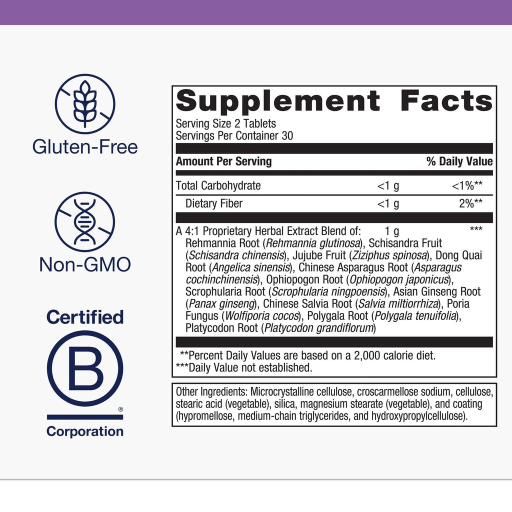 Metagenics Serenagen Supplement - Herbal Stress Management with Asian Ginseng & Chinese Herbs | 60 Tablets