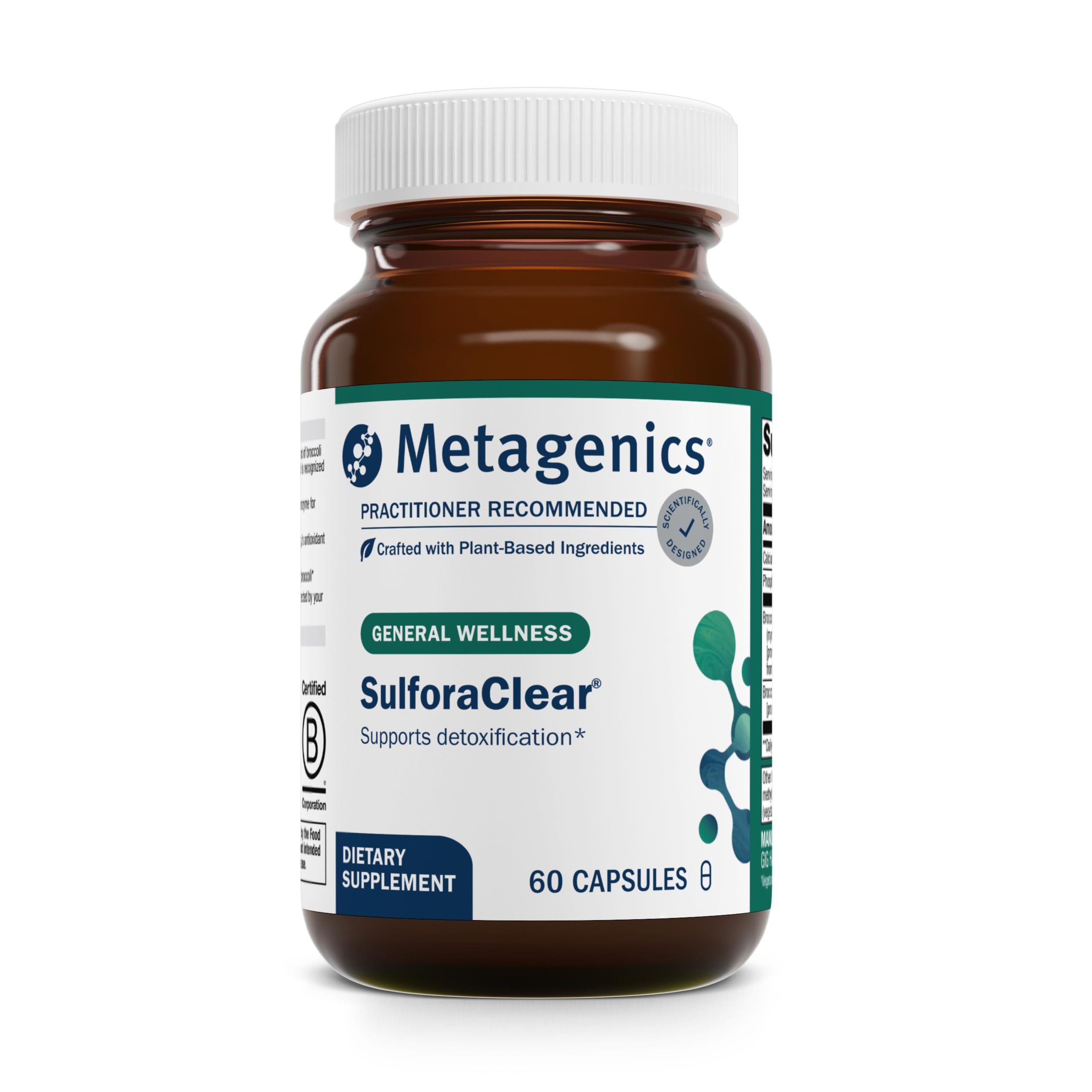 Metagenics SulforaClear – Detox & Antioxidant Support with Broccoli Sprout (60 Capsules)