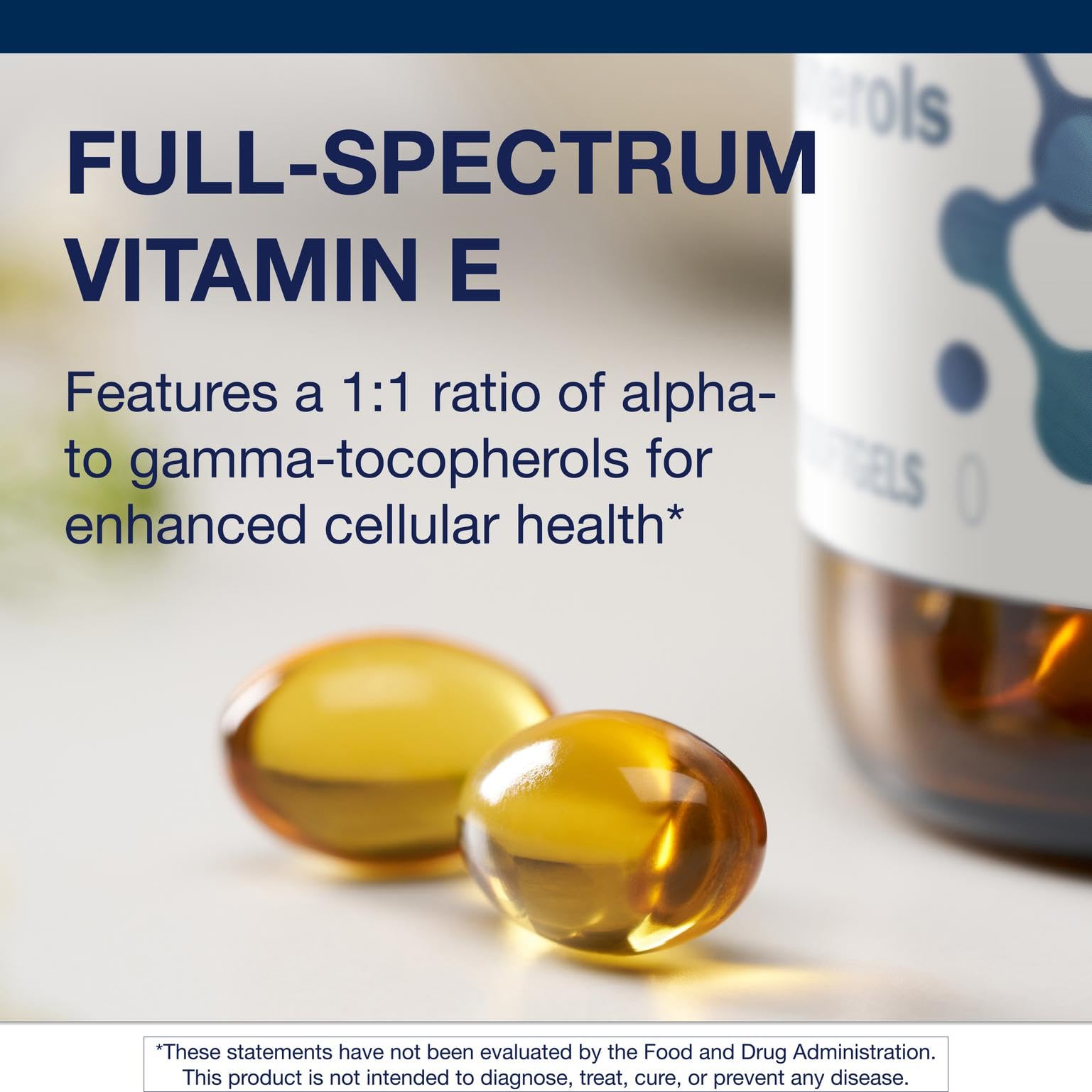 Metagenics Vitamin E Mixed Tocopherols - High Potency 60 Softgels | Non-GMO, Gluten-Free