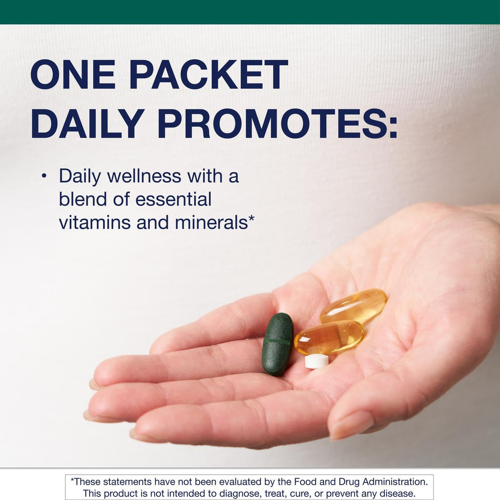 Metagenics Wellness Essentials Daily Packs - Multivitamin & Omega-3 Packets with Vitamins A, C, D, E & B - Supports Heart, Brain, Immune & Bone Health* - Non-GMO, Gluten-Free - GMP Certified Facility