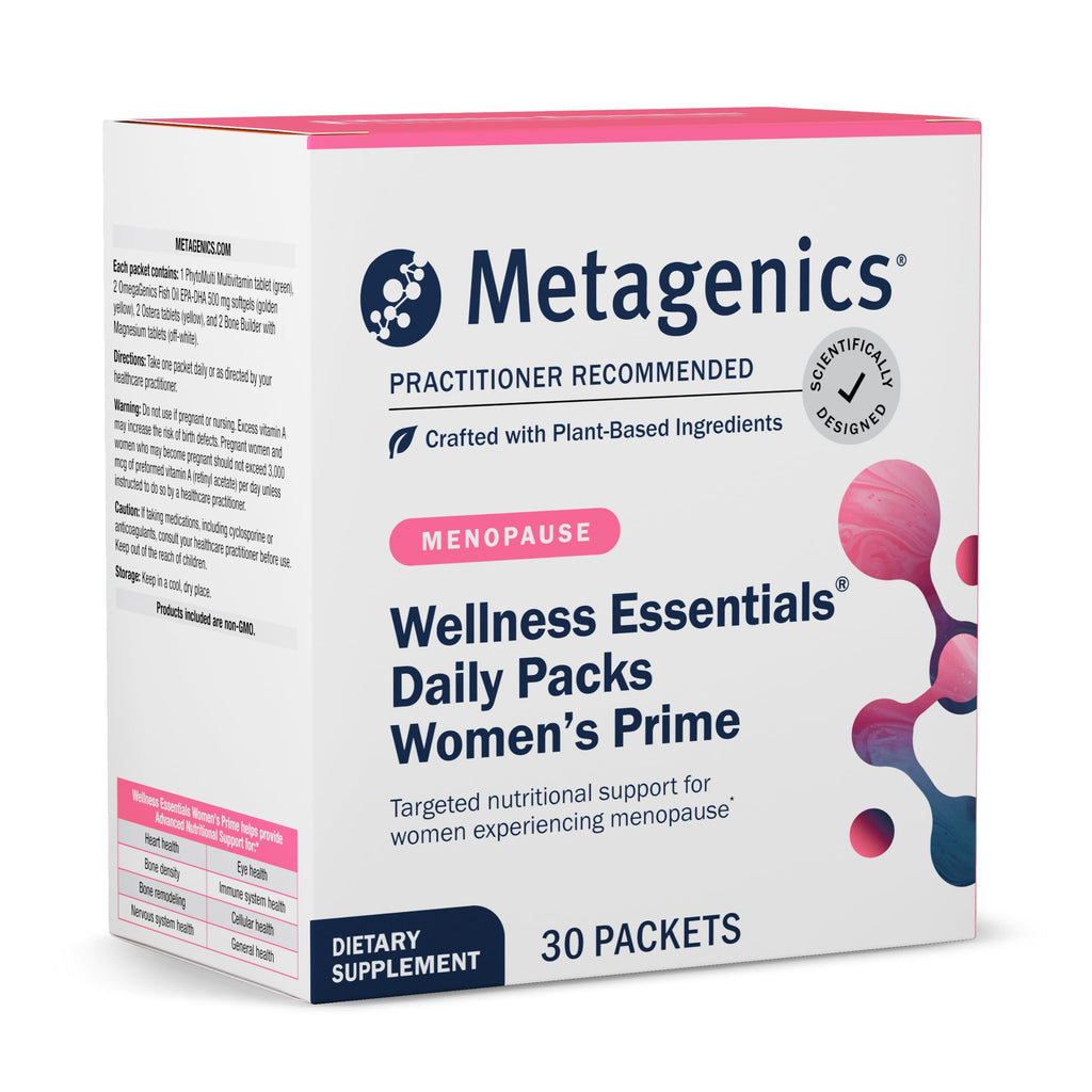 Metagenics Wellness Essentials Women's Prime – Daily Multivitamin & Omega-3 Packets for Menopause Support | Bone, Heart, Brain & Immune Health | Gluten-Free | 30 Pack
