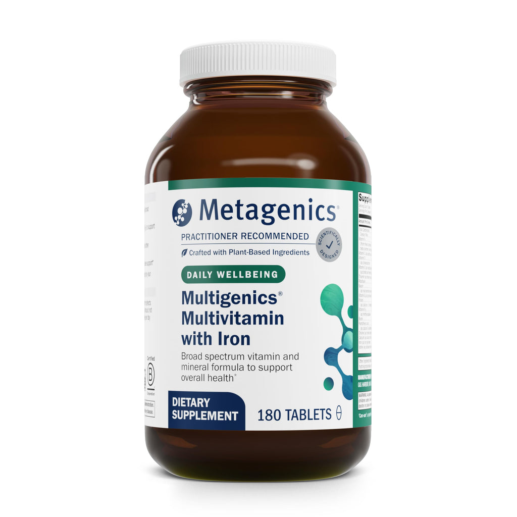 Metagenics Multigenics Multivitamin with Iron – Daily Multimineral for Bone Health & Antioxidant Support | 180 Tablets