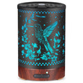 Metal Essential Oils Diffuser 150ML – Aromatherapy Cool Mist with 7-Color LED Lights & Auto Off