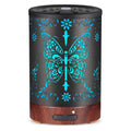 Metal Essential Oils Diffuser 150ML for Women Mom Grandma Wife – Ultrasonic with 7 Color Lights & Auto Off