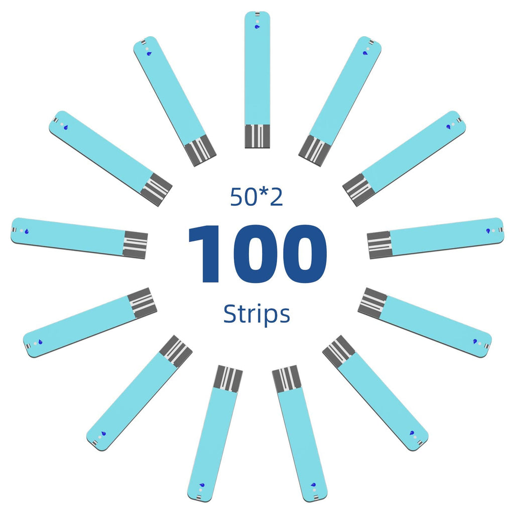 Metene TD-4116 Blood Glucose Test Strips - 100 Count for TD-4116 & S Meters