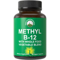 Methyl B12 Vitamin + Whole Food Blend – Vegan Methylcobalamin, 30 Day Supply