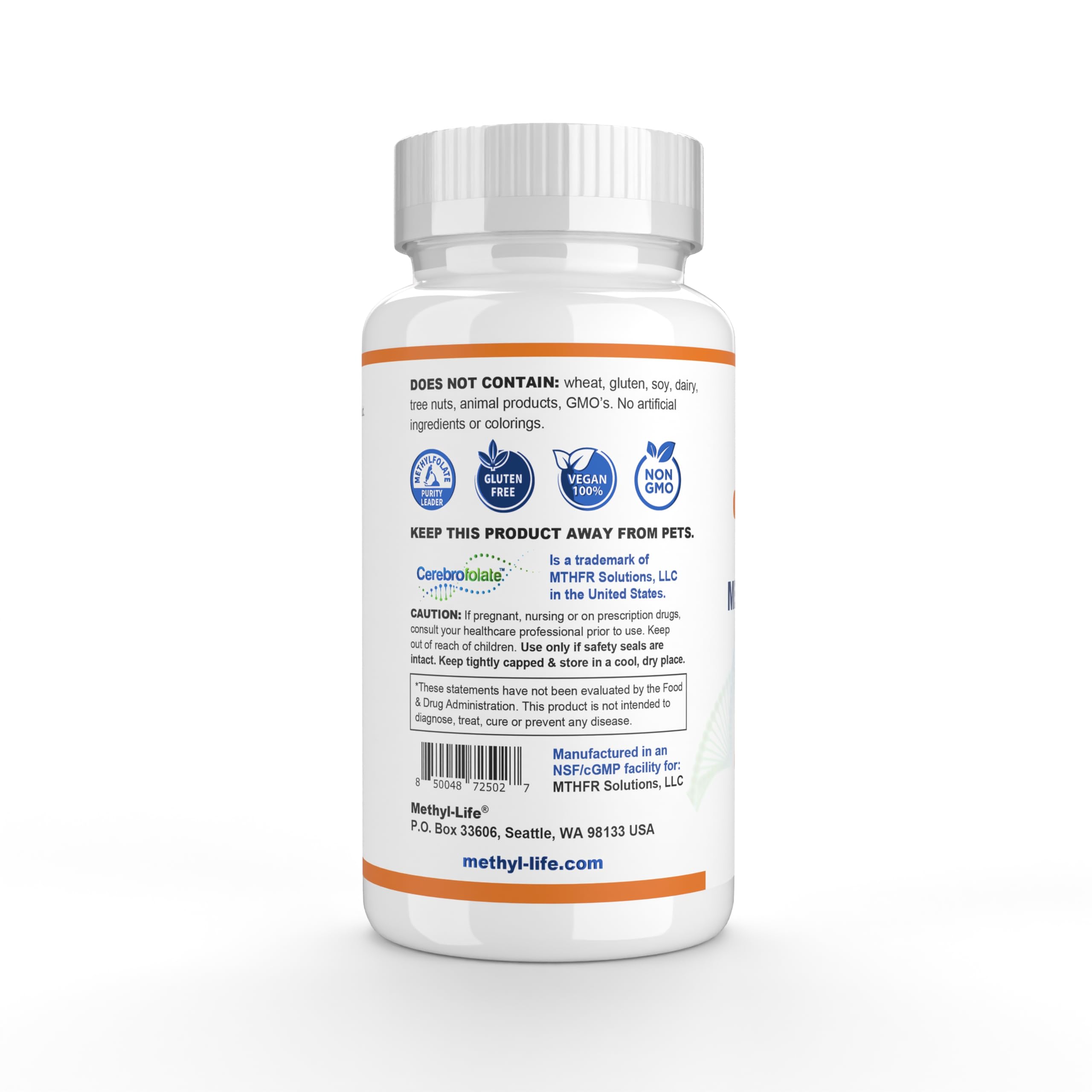 Methyl-Life Purest L-Methylfolate 5 mg – 3 Months Supply | Chewables, Non-GMO, Gluten Free