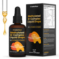 Methylated B Complex Liquid Drops for Women | B12, 5-MTHF, Omega-3 | 2 fl oz