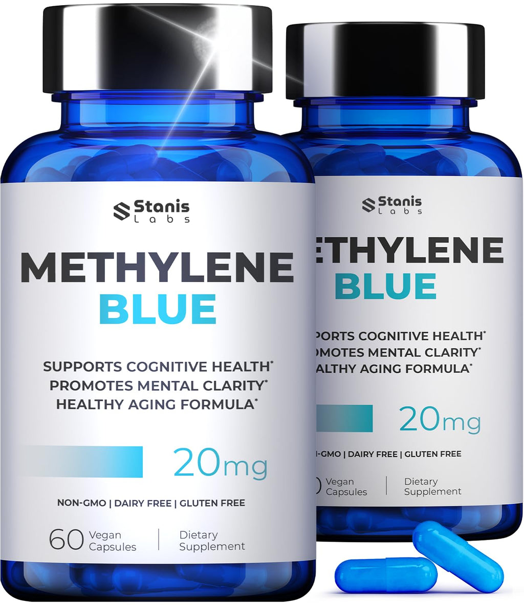 Ultimate Methylene Blue 20mg Capsules — Brain Focus & Energy (USA Made)