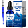 Methylene Blue Drops | USP Grade 1% Liquid for Brain Health — CoQ10, PQQ, Vitamin C, Piperine | 2 fl oz