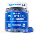 Methylene Blue Gummies for Humans | High-Potency Brain Booster & Antioxidant - Vegan 60 Count