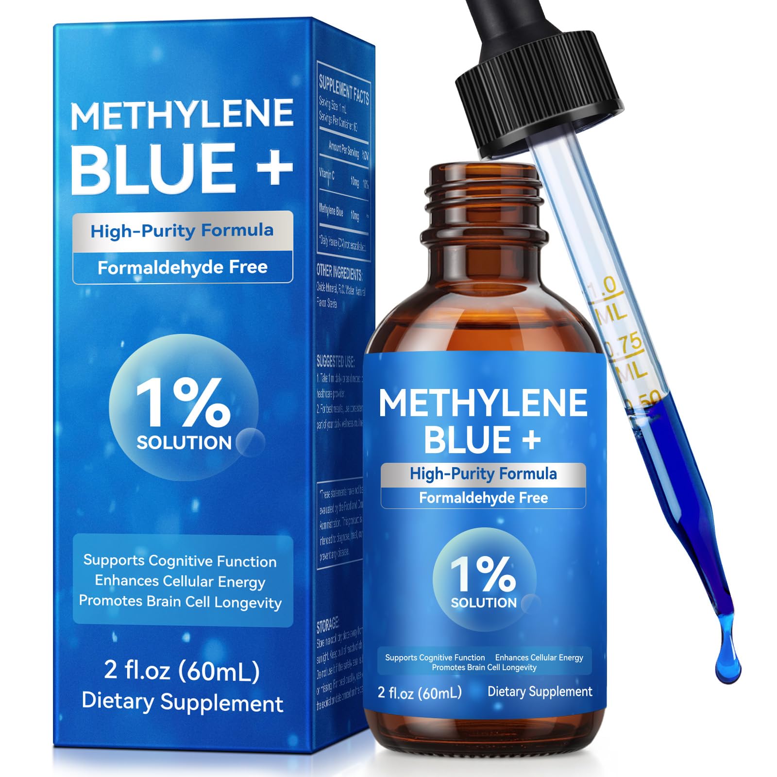 Methylene Blue Pharmaceutical Grade Drops – Brain Health & Energy
