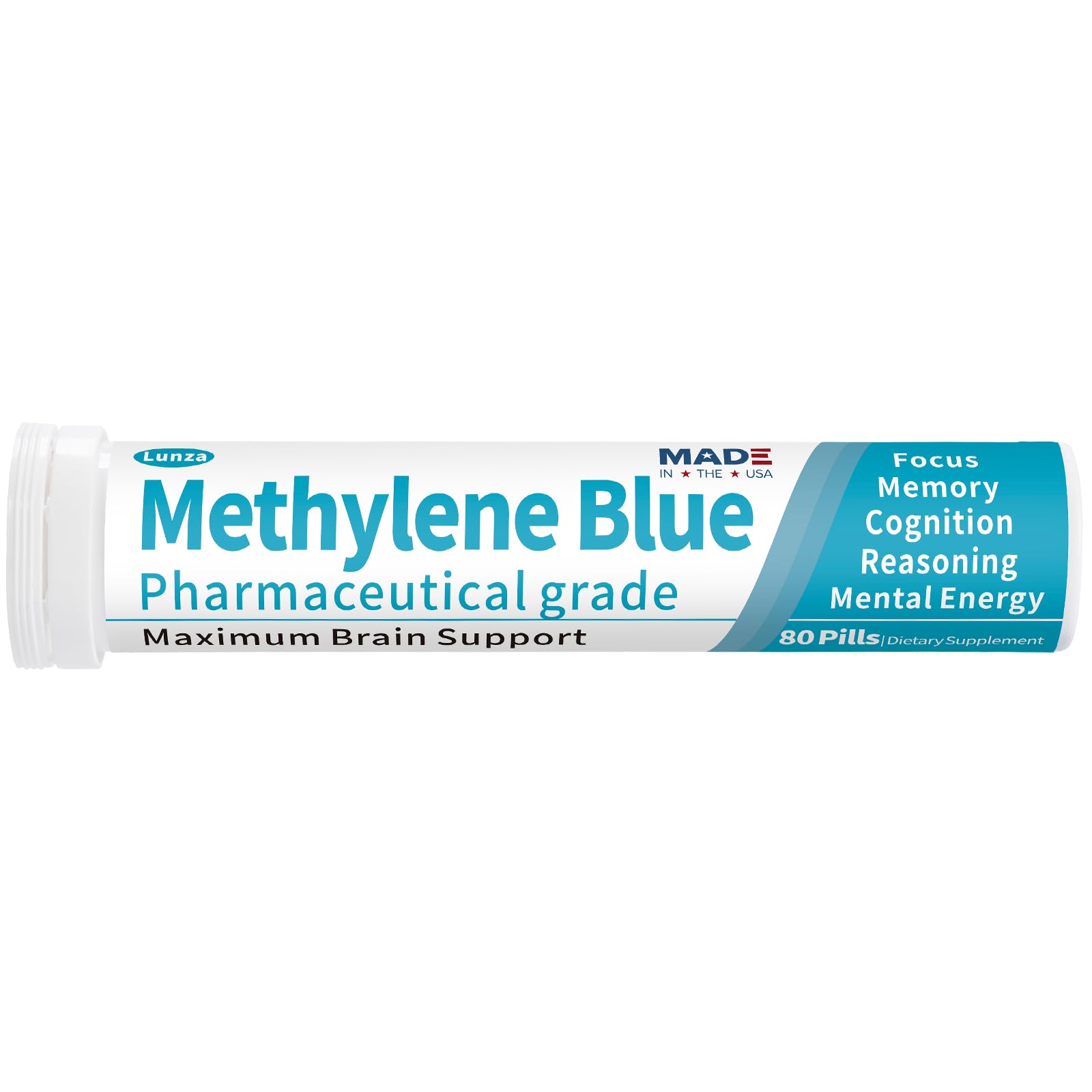 Methylene Blue Pharmaceutical Grade – Cognitive Support Nootropic (80 Pills) | Lab Tested