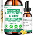 Methylfolate Liquid Drops 15mg – L-Methyl Folate 5-MTHF + B Vitamins for Mood & Energy