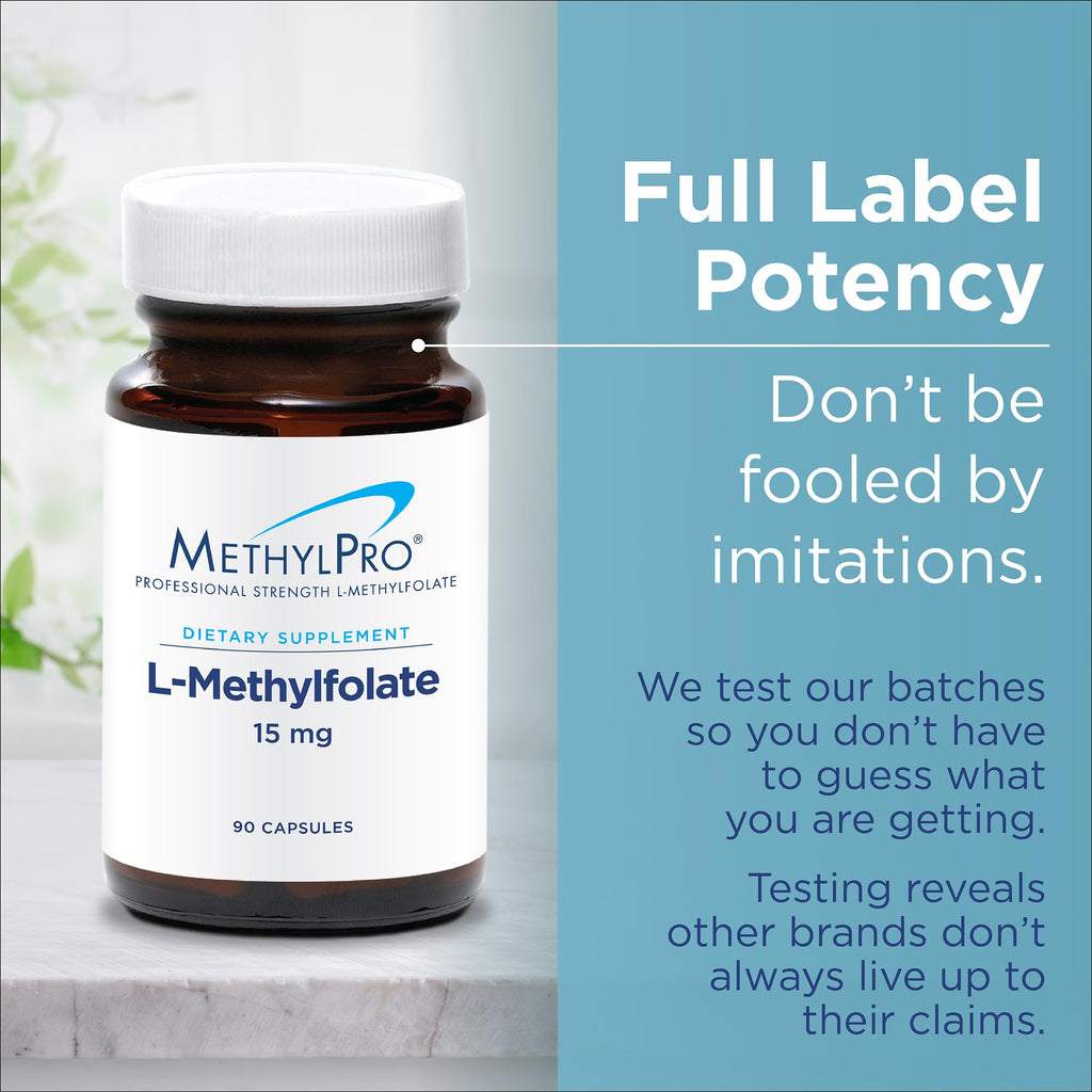 MethylPro B-Complex + L-Methylfolate 10 mg – Methylated B-Complex for Women & Men | 30 Vegan Capsules