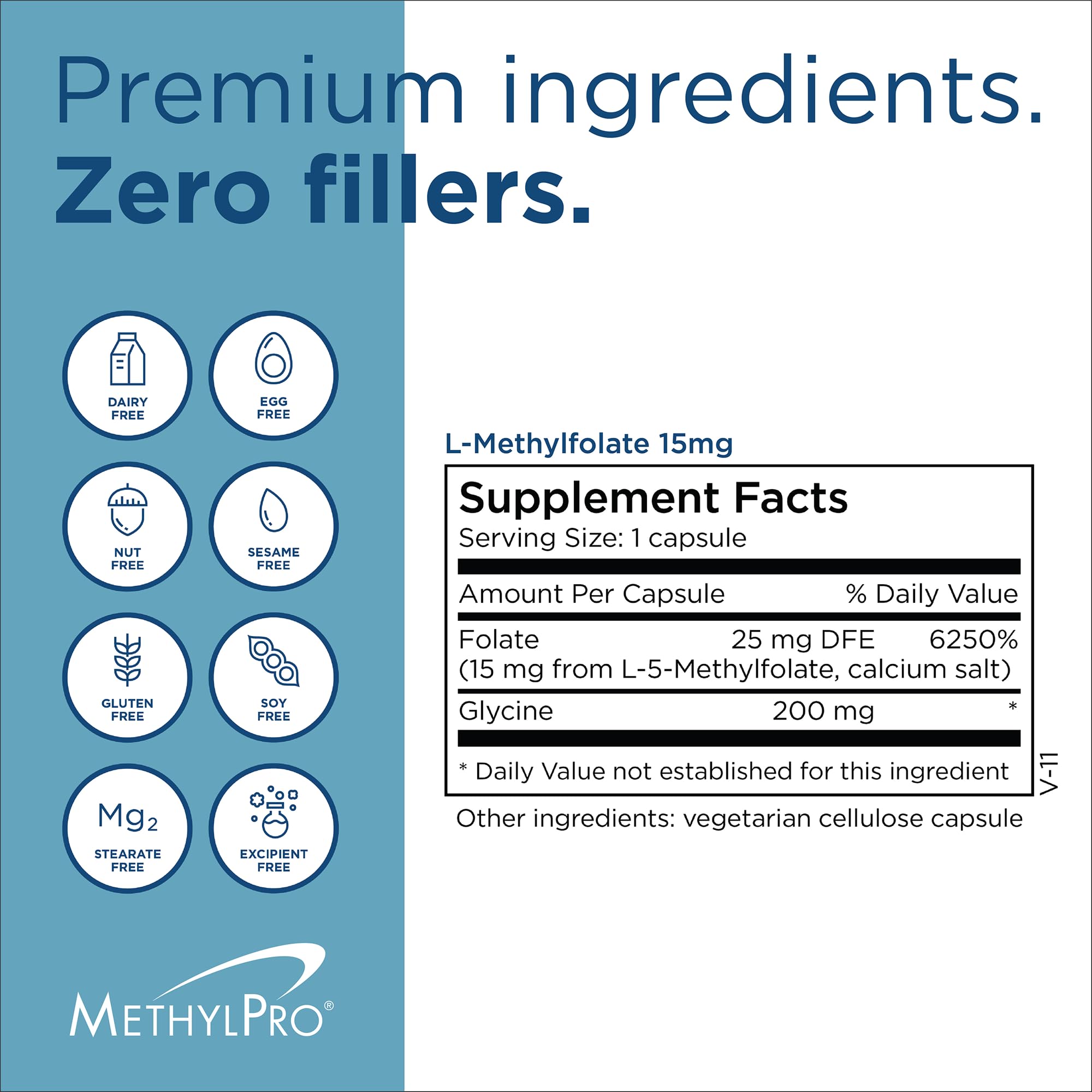 MethylPro L-Methylfolate 15 mg – 60 Capsules | Brain Health, Focus & Calm
