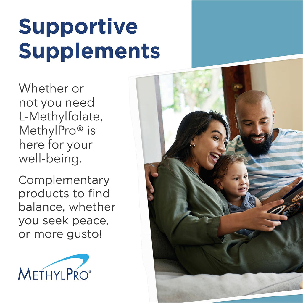 MethylPro L-Methylfolate 15 mg + Cofactors – 5-MTHF with B6 & B12 (30 Capsules)