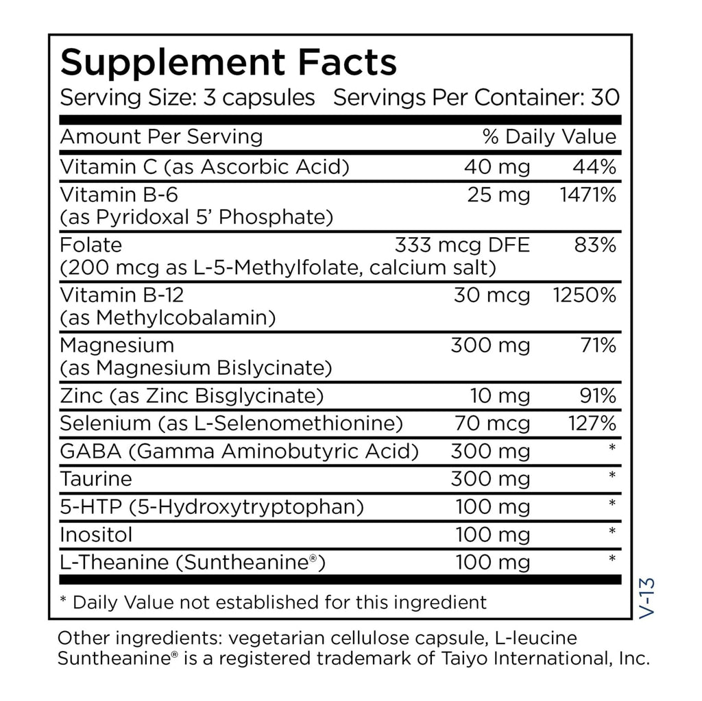 Metabolic Maintenance MetaCalm – GABA L-Theanine Calm & Sleep Support (90 Capsules)
