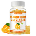Magnesium Glycinate Gummies 1000mg + Magnesium L-Threonate — Chelated Mg Potassium Complex, Vitamin D, B6, CoQ10, Calcium | 90 Gummies Orange