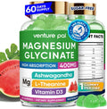 60 Day Magnesium Glycinate Gummies 400mg – Stress Relief, Sleep & Calm