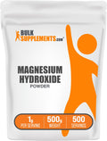 Magnesium Hydroxide Powder - Food Grade & Gluten Free, 500g | BulkSupplements