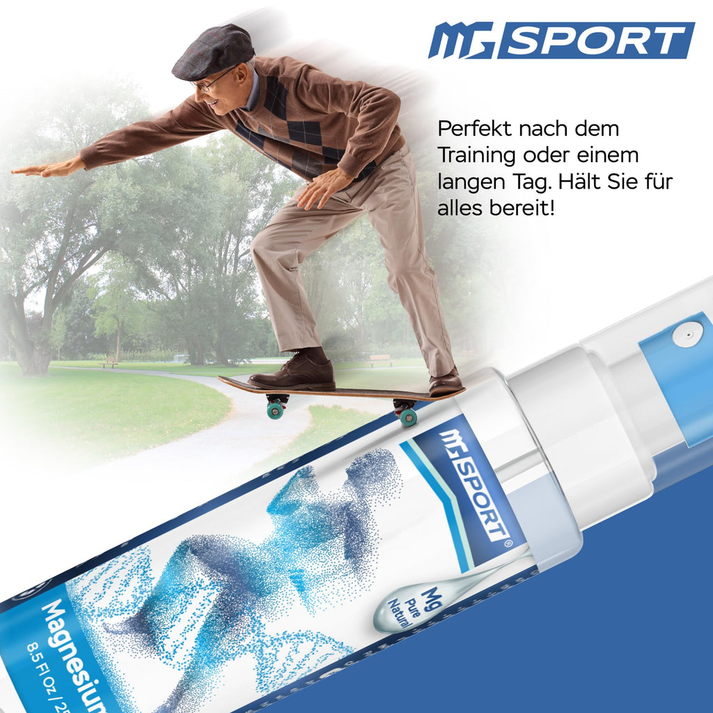 MgSport Magnesium Oil Spray – 250 ml | Dead Sea Magnesium Chloride, High Absorption