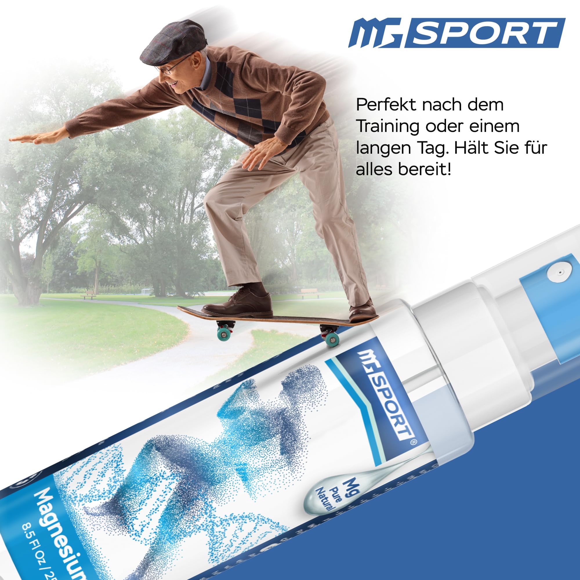 MgSport Magnesium Oil Spray – 250 ml | Dead Sea Magnesium Chloride, High Absorption