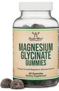 Magnesium Glycinate Gummies 400mg per Serving (60mg Elemental Mg) - 30 Day Supply, Grape Flavor | Double Wood Supplements