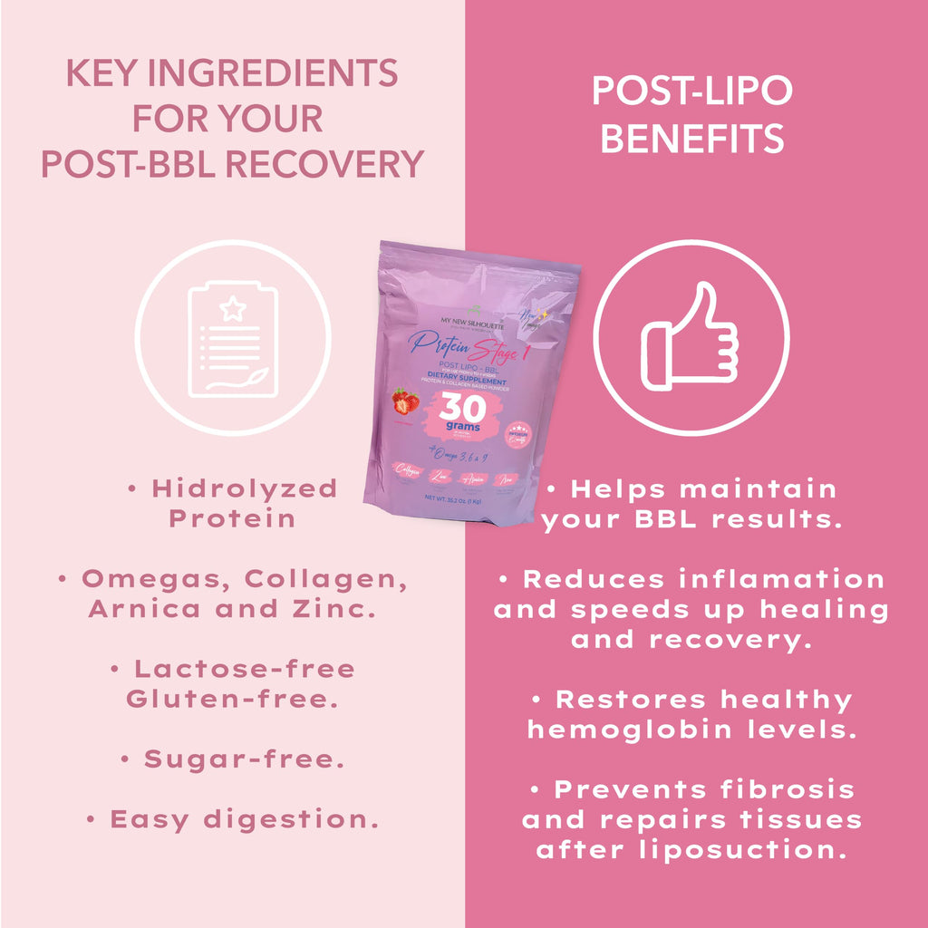 MI NUEVA SILUETA Lipotransfer Protein Stage 1 – Strawberry, 30 g per Serving