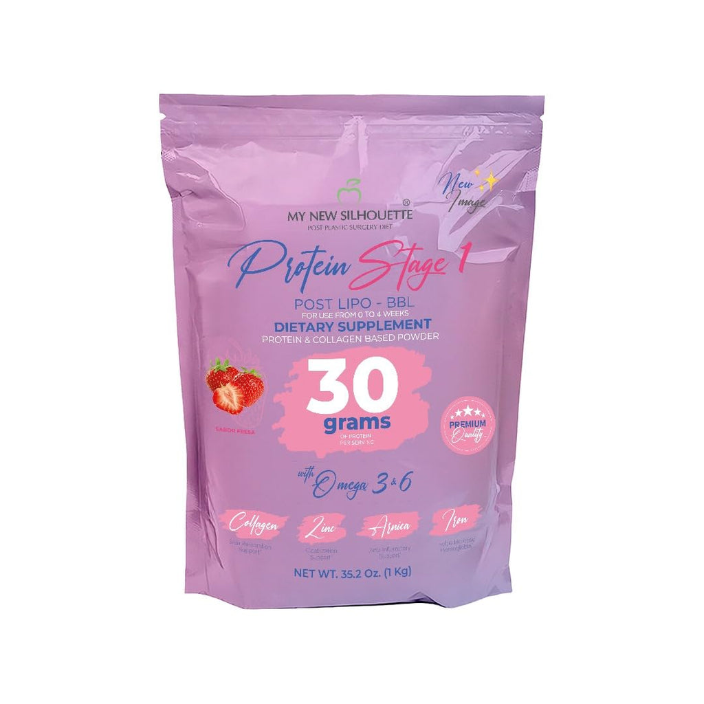 MI NUEVA SILUETA Lipotransfer Protein Stage 1 – Strawberry, 30 g per Serving