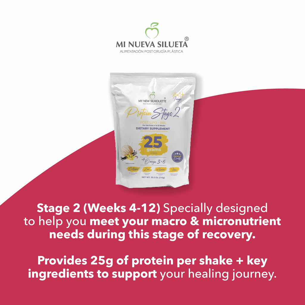 MI NUEVA SILUETA Stage 2 Protein with Omegas – 25g per Serving (Vanilla)