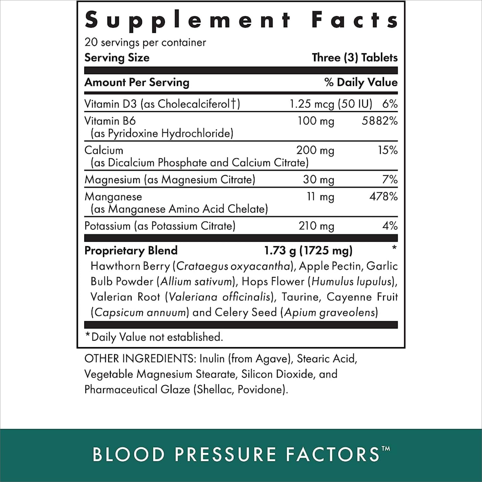 MICHAEL'S Blood Pressure Factors - Naturopathic Program (60 TB, 2 Pack) | Fluid Balance Support | Kosher