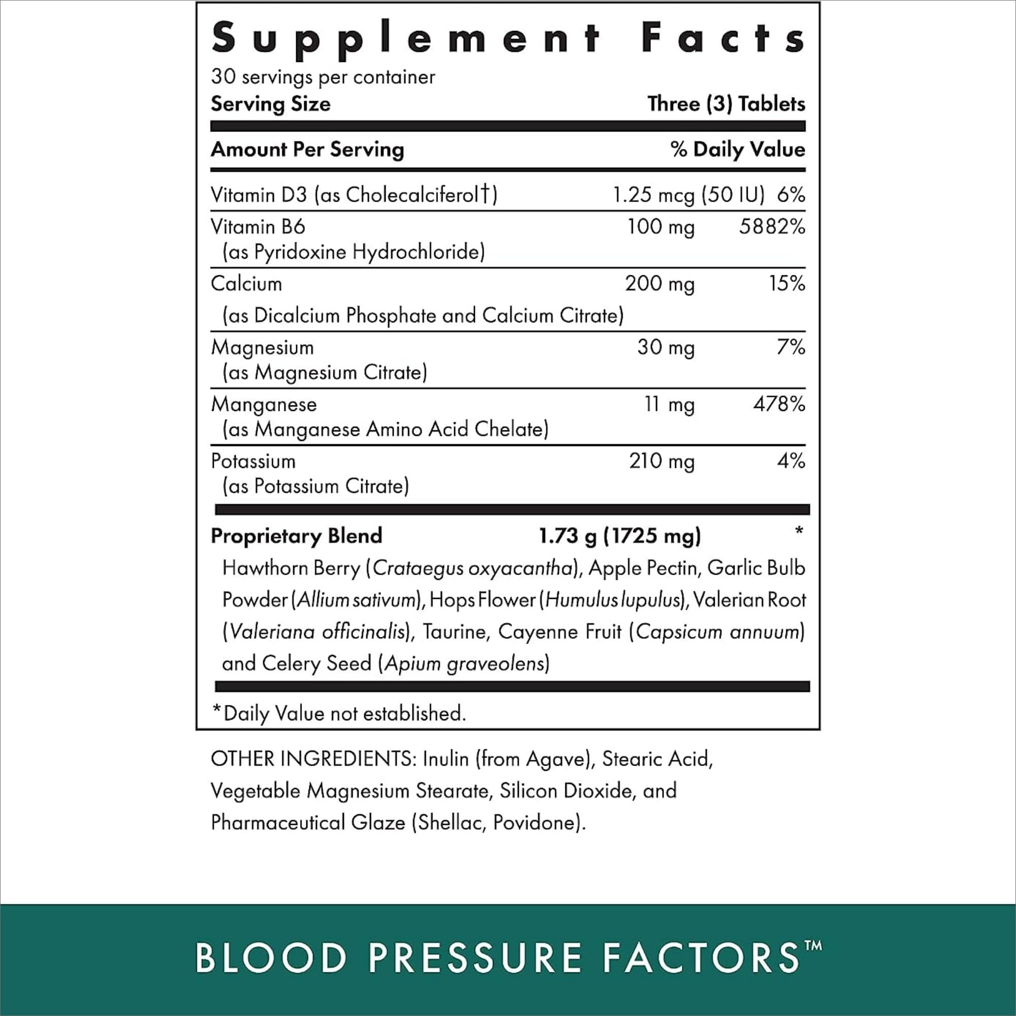 Michael's Blood Pressure Factors - 90 Vegetarian Tablets (2-Pack) | 60 Total Servings, Fluid Balance Support, Kosher