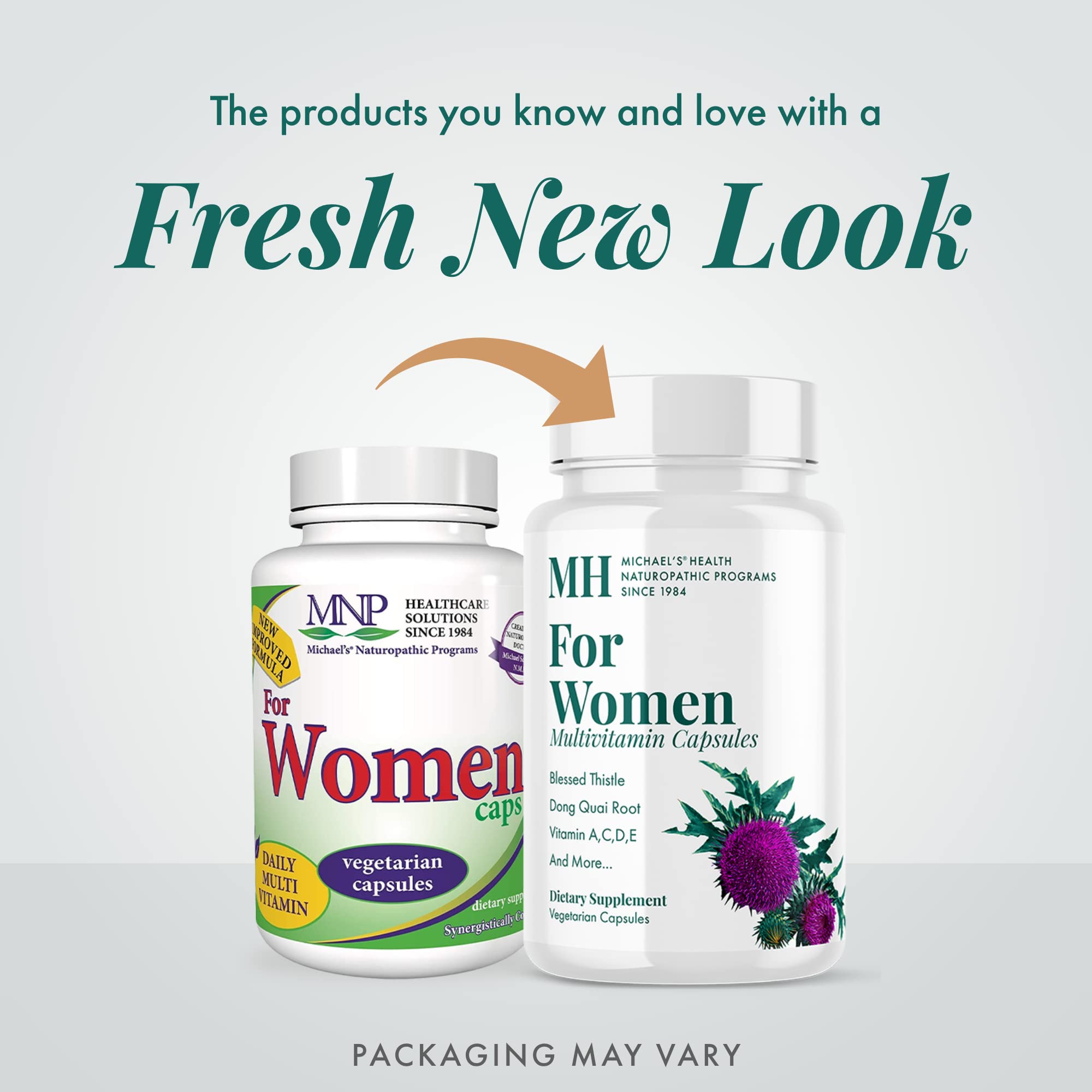 Michael's Health Naturopathic Women’s Multivitamin – 90 Vegetarian Capsules | Energy, Hair, Skin & Nails | 30 Servings
