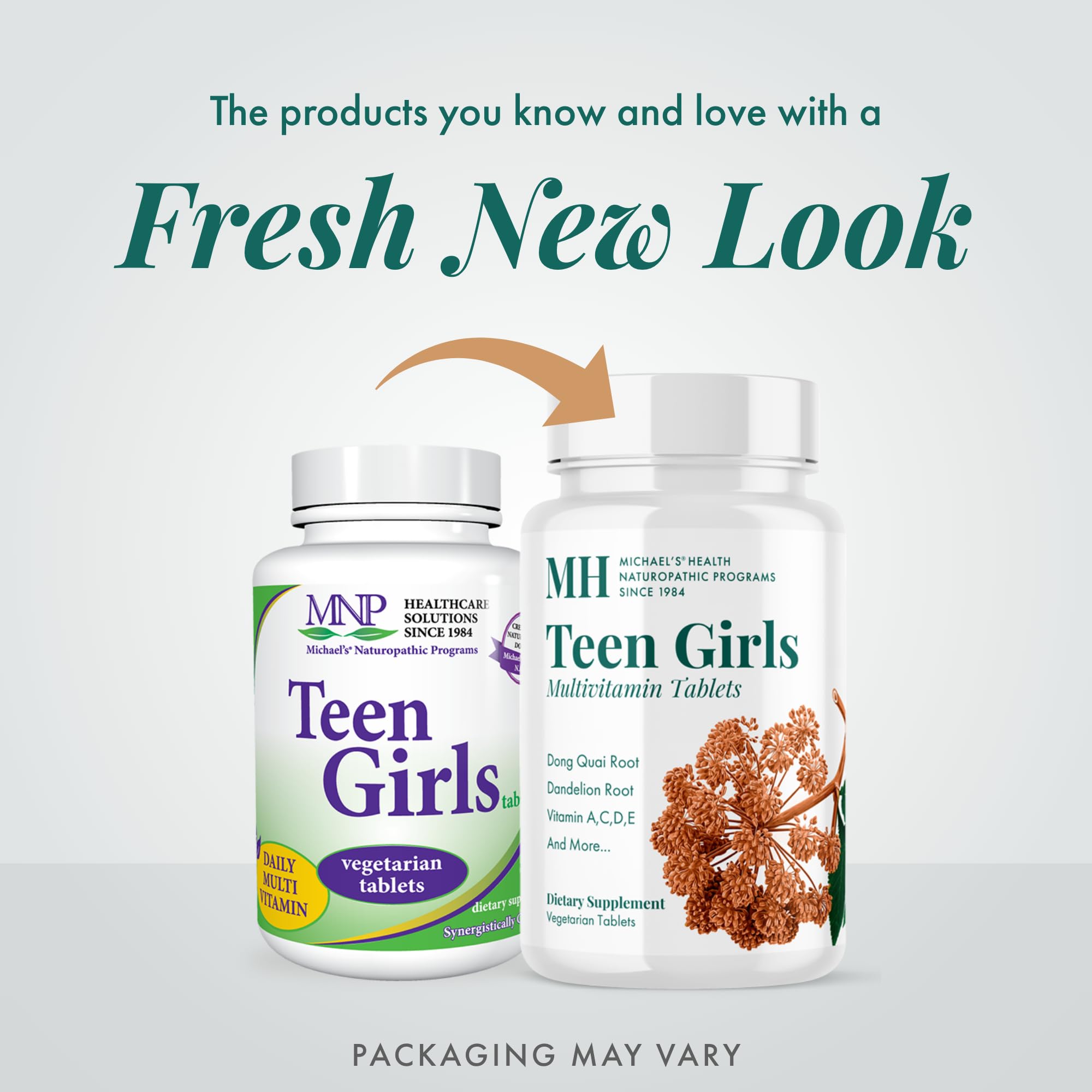 MICHAEL'S Health Teen Girls Multivitamin - 90 Vegetarian Tablets - Kosher, B Complex