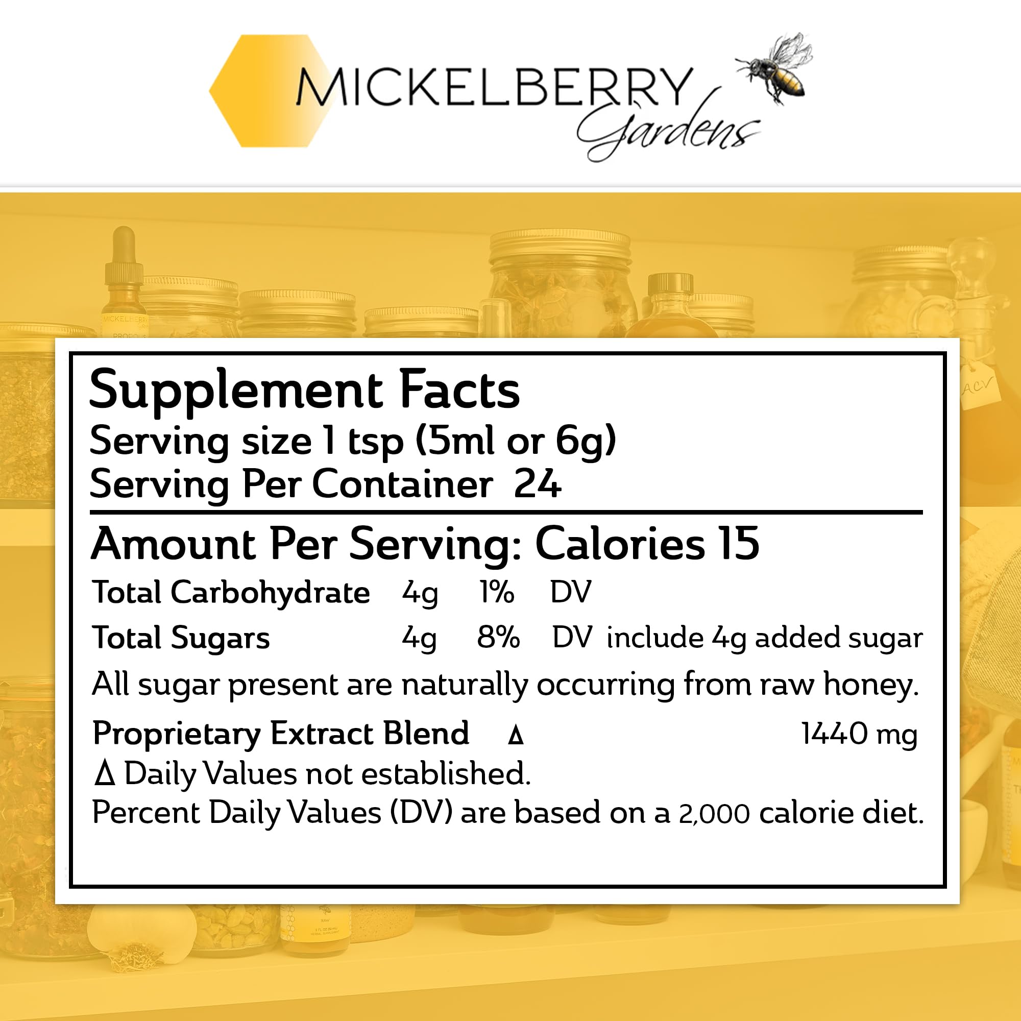 Mickelberry Gardens Relaxation Honey Tonic – Sleep Support with Chamomile & Lavender (4 oz, Pack of 2)