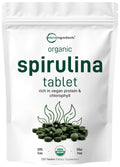 Micro Ingredients Organic Spirulina – 3000mg per Serving, 720 Tablets