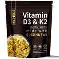MicroLabs D3 K2 Softgels – 10000 IU D3 + 200 mcg K2, 2-in-1 Vitamin D3 K2, 300 Softgels/Pack