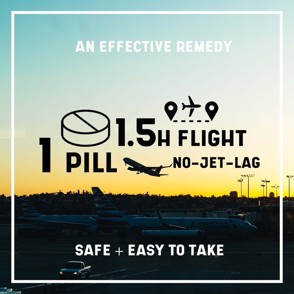 Miers Labs NO Jet Lag – Homeopathic Jet Lag Remedy, 2 Pack, 64 Chewables, Plant-Based