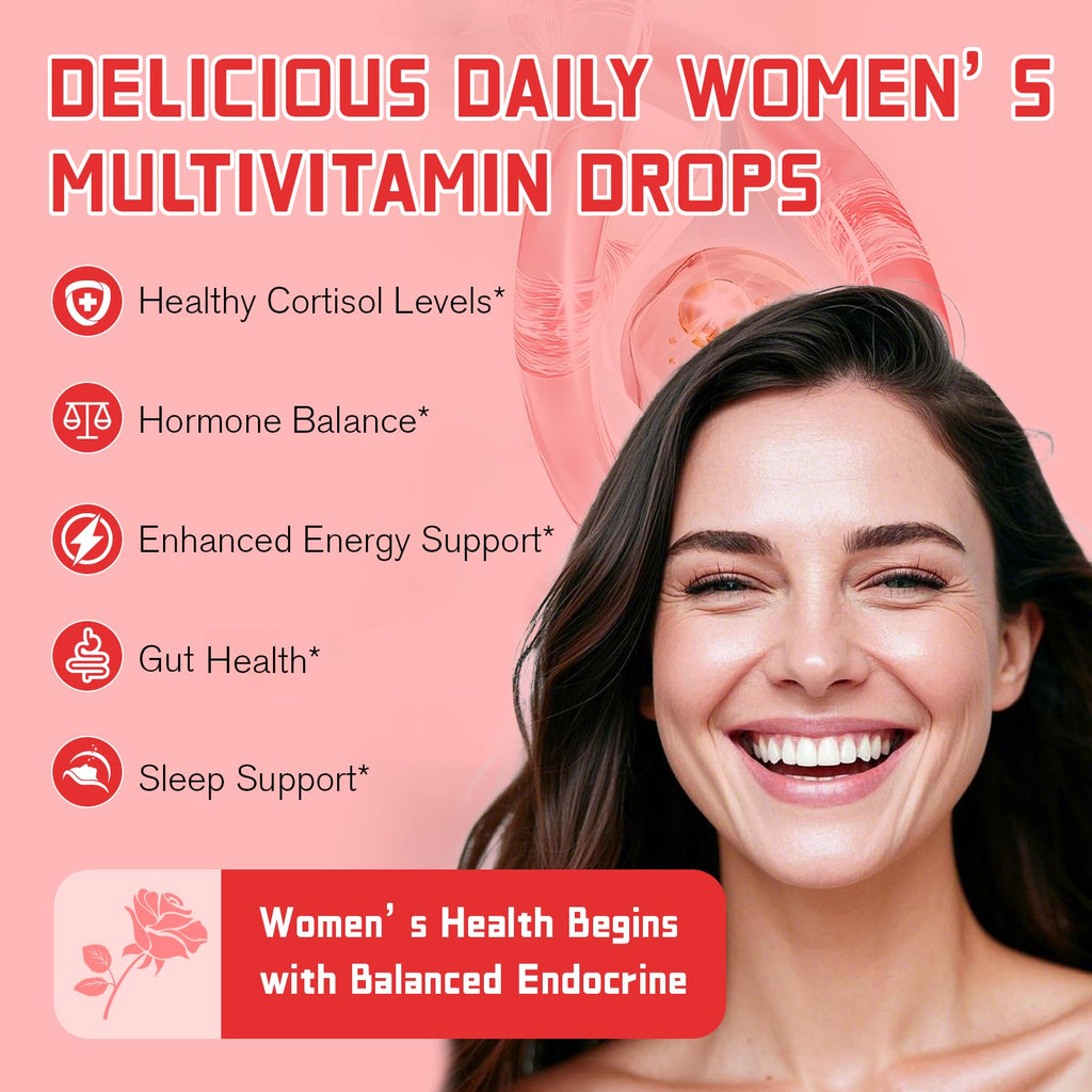 Migcopat Women Endocrine Liquid Drops – Hormone Balance, Cortisol Support, Gut Health, Mood & Sleep