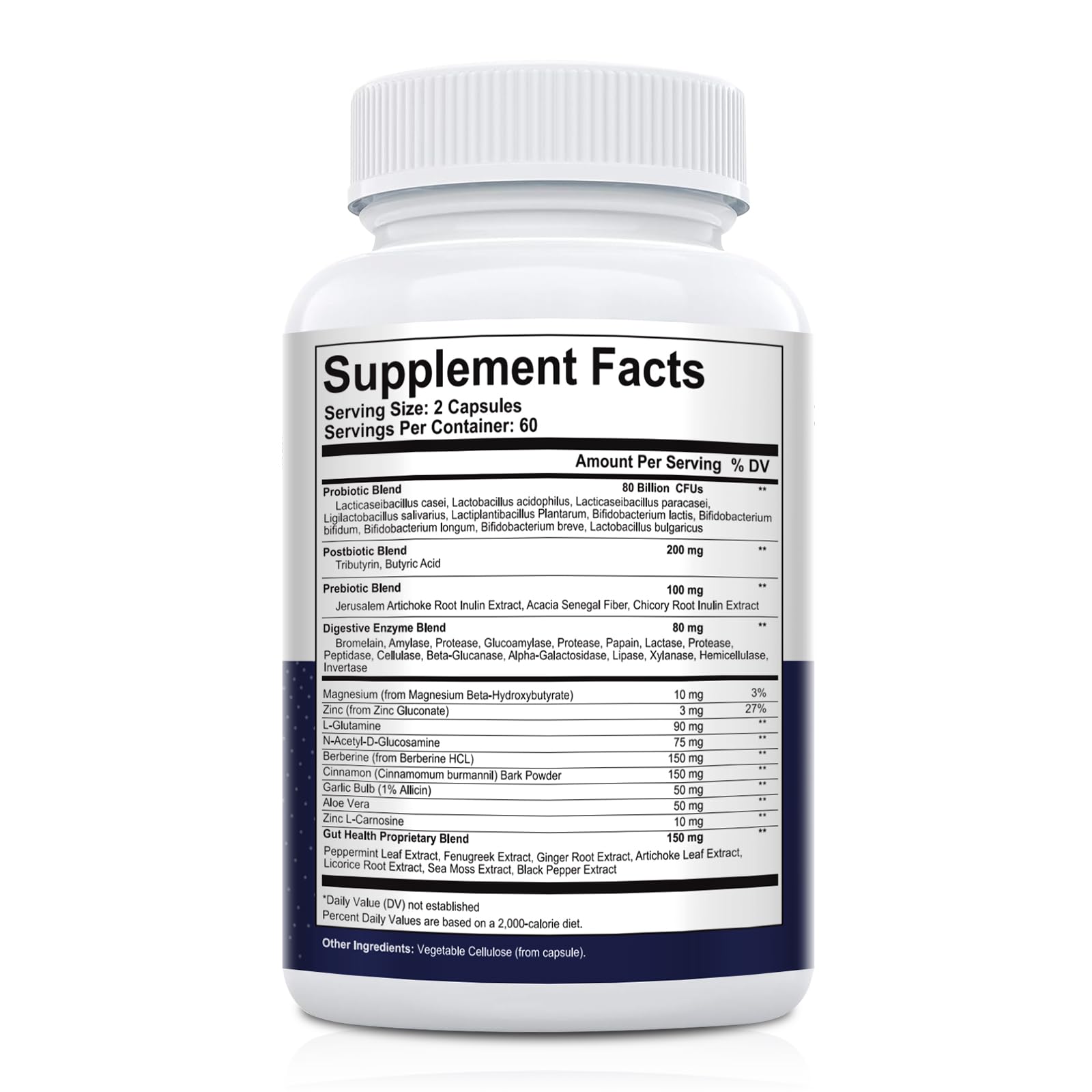 Migcopat Probiotics for Digestive Health – 80B CFU, Prebiotics, Postbiotics & Digestive Enzymes