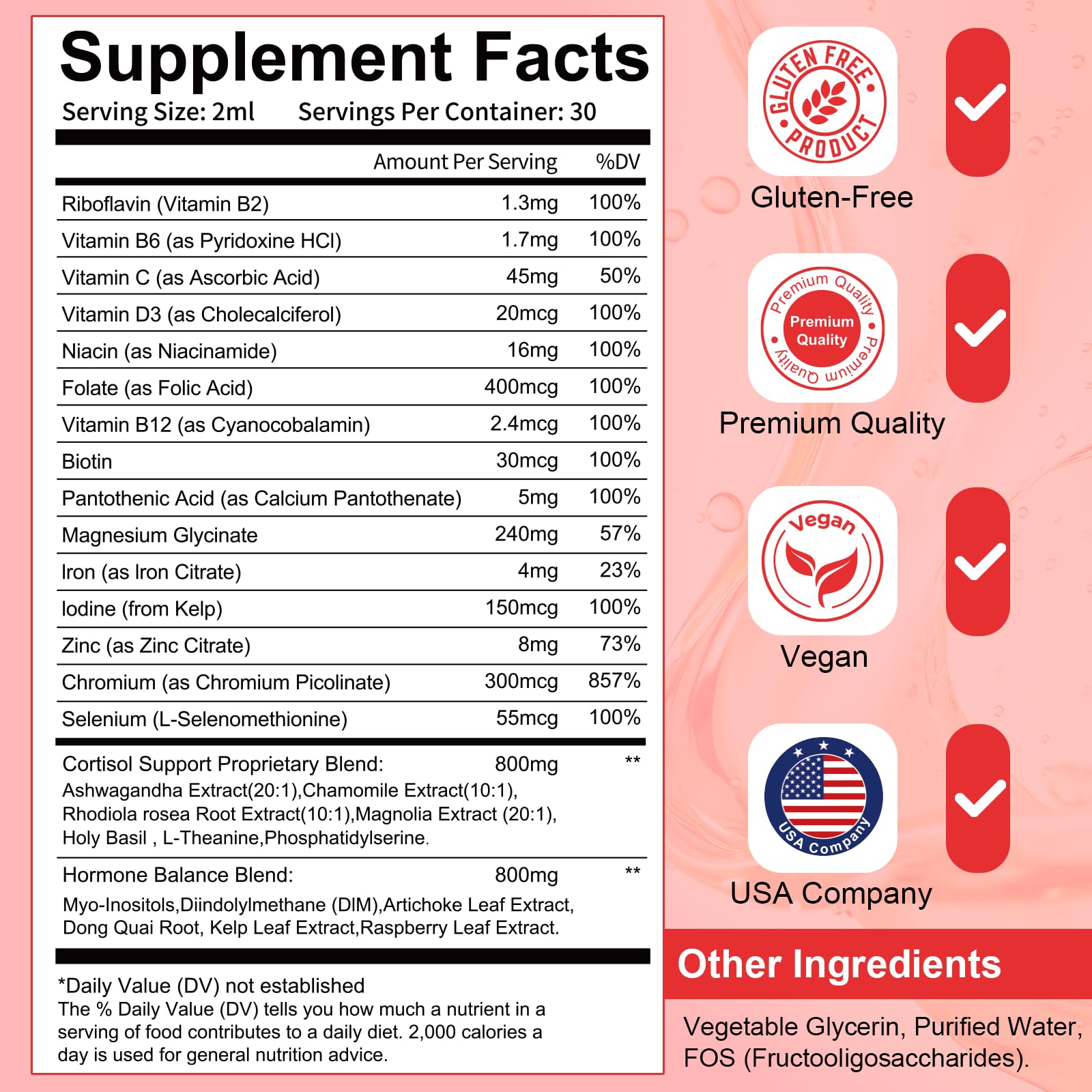 Migcopat Women Endocrine Superfood Drops | Cortisol Balance & Hormonal Support