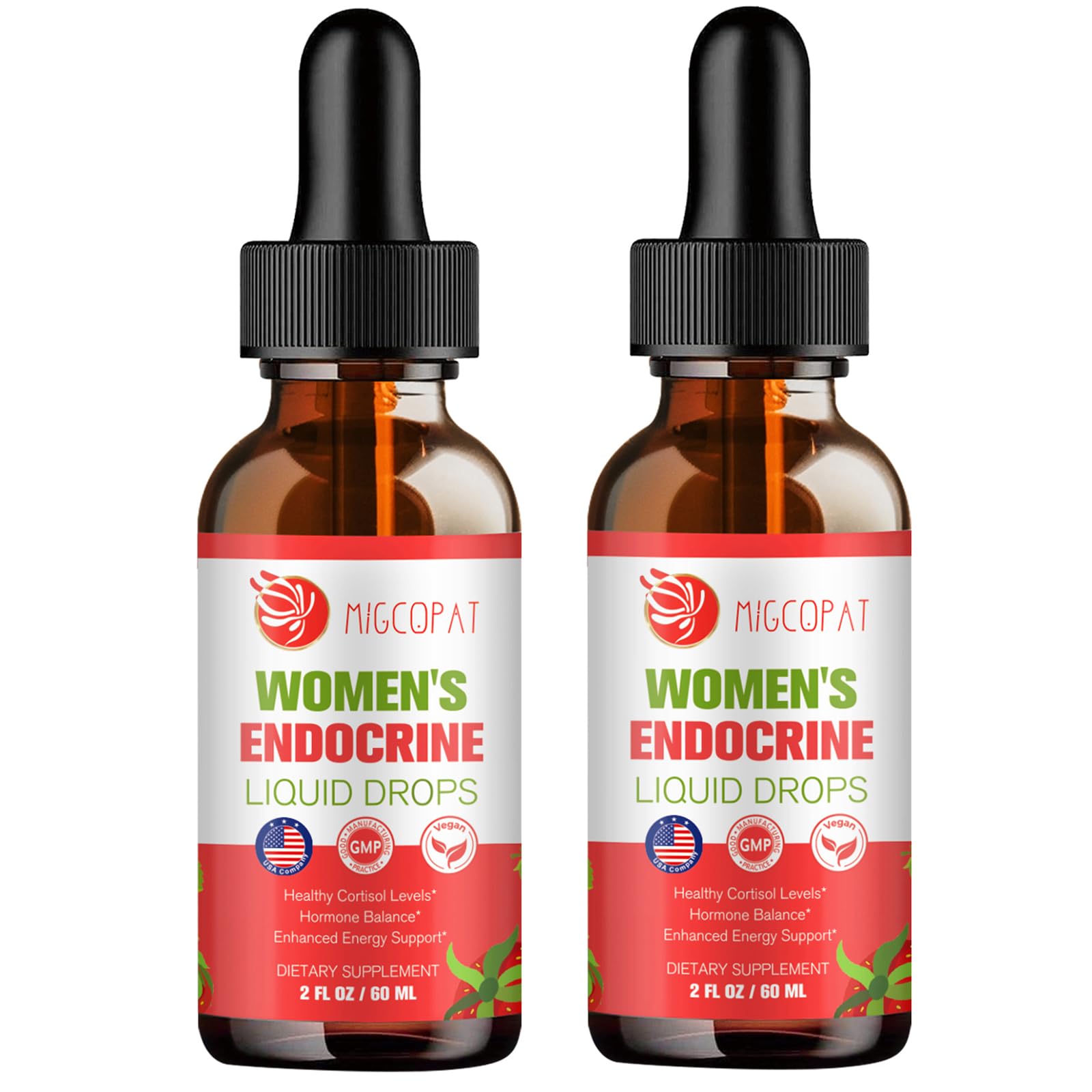Migcopat Women Endocrine Liquid Drops – Hormone Balance, Cortisol Support, Gut Health, Mood & Sleep