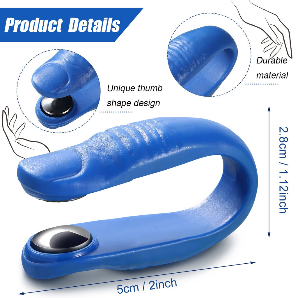 8 Pcs Migraine Relief Clip – Acupressure Hand Pressure Point Tool (Green/Blue)