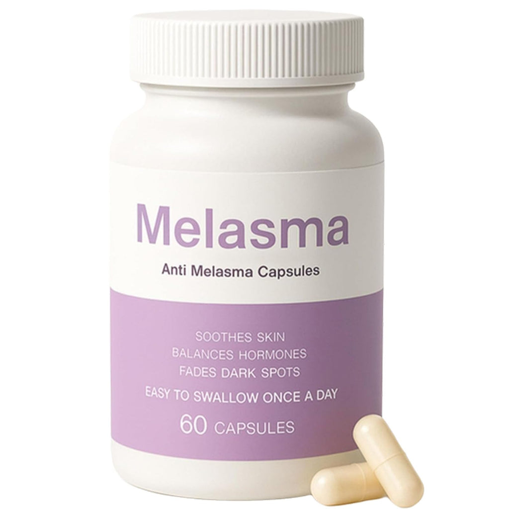 MILIZHIWU Melanina Anti-Melasma Capsule, Skin Brightening Supplement for Hyperpigmentation, Podocarpus Odoratus Extract, Vitamin C & Natural Extracts, Supports Even Skin Tone & Radiance 60 Capsules